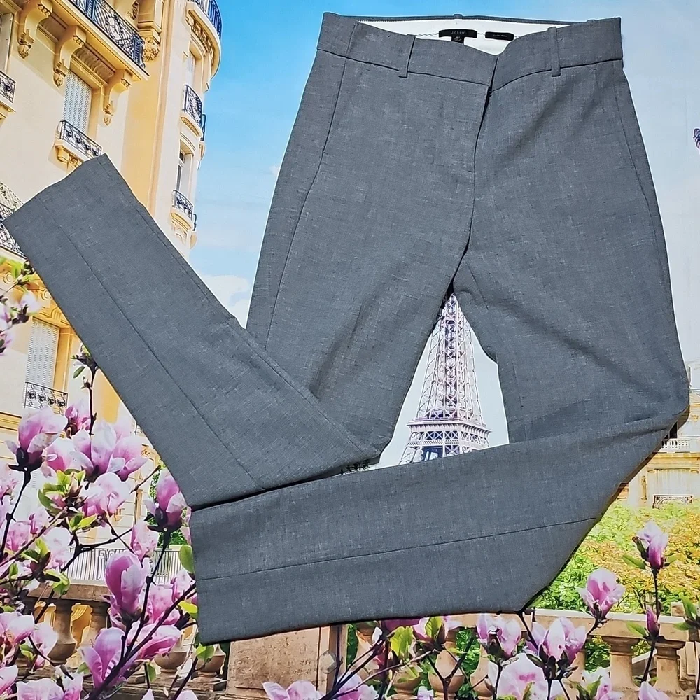 J. Crew High Waist Dress Trousers Pants Cameron Size 8T Tall